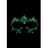 Ouch! Glow Stickers Strass Contours des Yeux phosphorescents Glow Jewelry